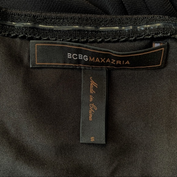 BCBG Maxazria black one shoulder gown size S - Picture 6 of 6